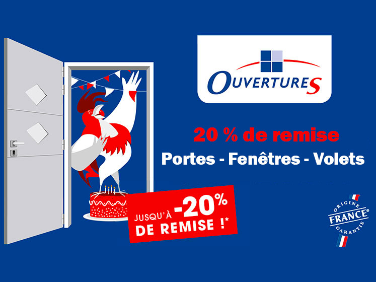 20 % remise OuvertureS paris